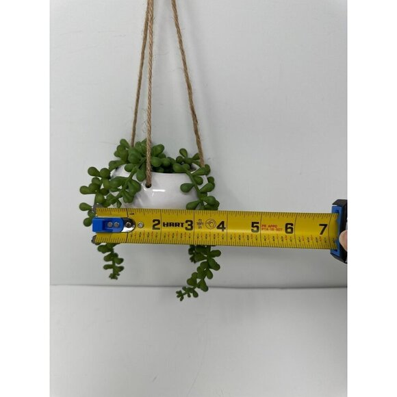Artificial Hanging Miniature Succulent Plant Faux Fake String of Pearls Ceramic1 - Picture 5 of 6